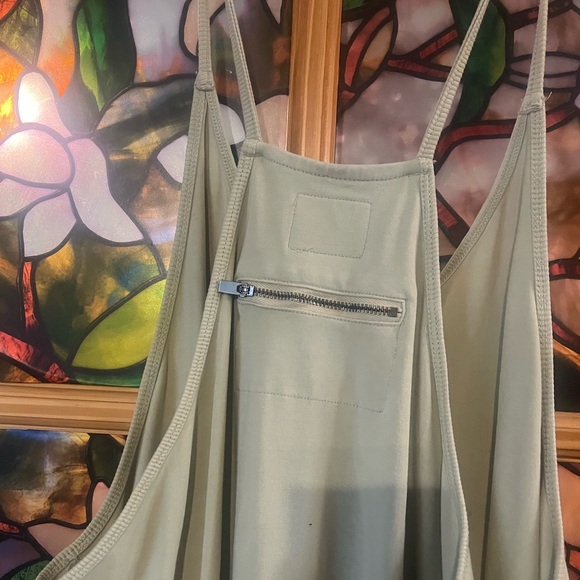 FP Movement by Free People Sage/Mint Green Onesie, Rare Design W/ Logo On Pocket - Picture 4 of 5